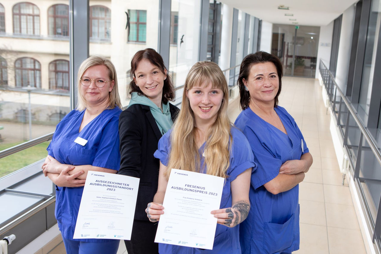 Auszubildende am Helios Vogtland-Klinikum für Bestnote ausgezeichnet